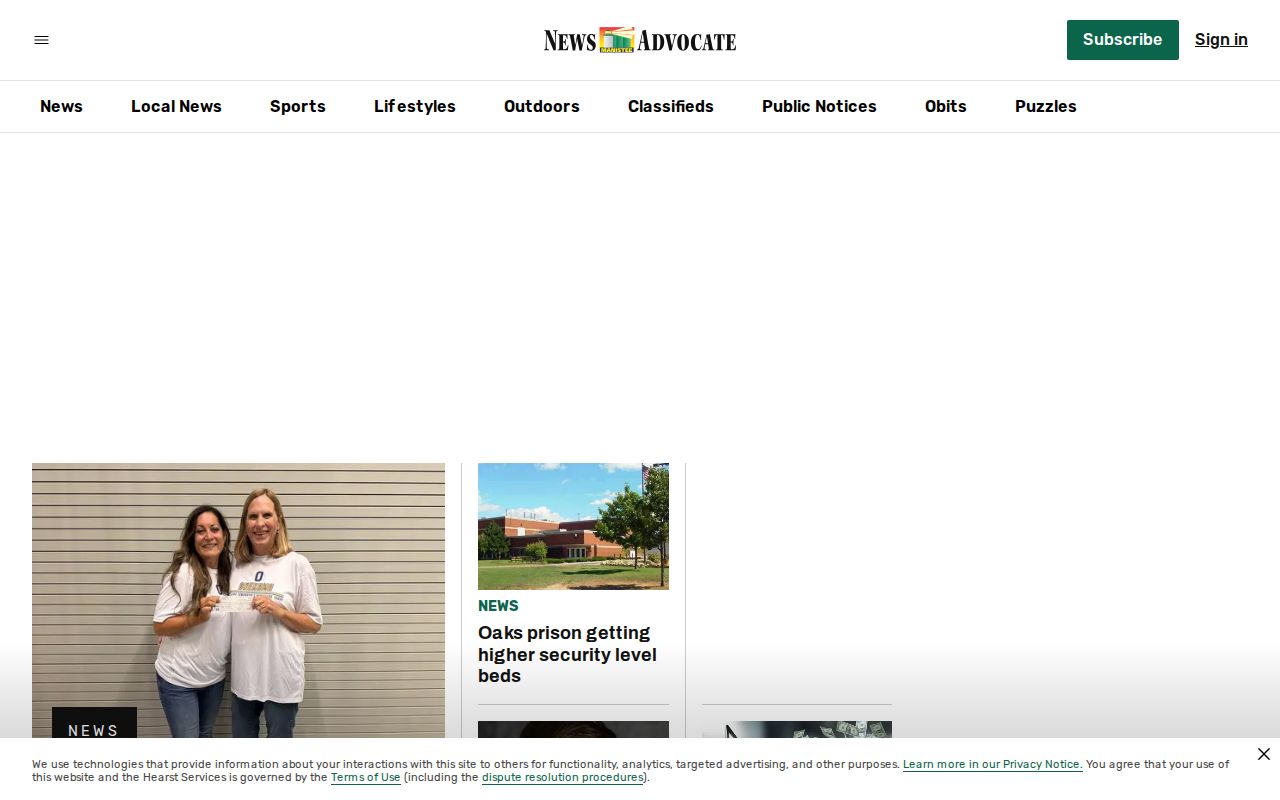 Manistee News Advocate source for multi-day arrest and complaint log reporting